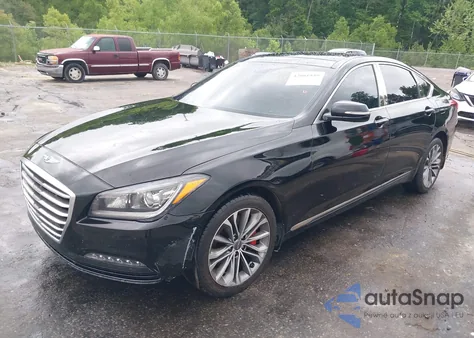 2015 Hyundai Genesis 3.8 из США, поврежденный, VIN KMHGN4JE5FU093564